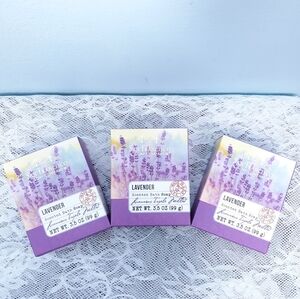 New 3 Purple Floral Lavender Bath Bar Glycerin Soaps San Francisco Soap Company